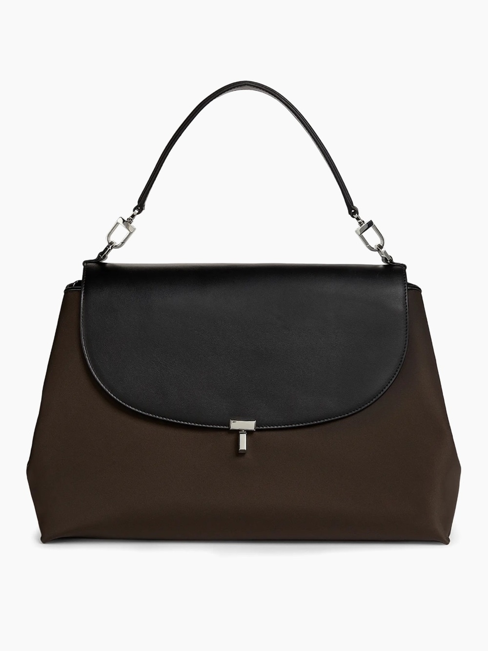 Toteme T-Lock Nylon and Leather Satchel